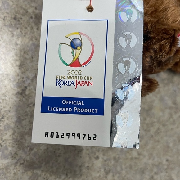 Ty Beanie Baby CHAMPION Bear 2002 DENMARK FIFA World Cup Vintage Ty Plush Animal - Picture 7 of 8